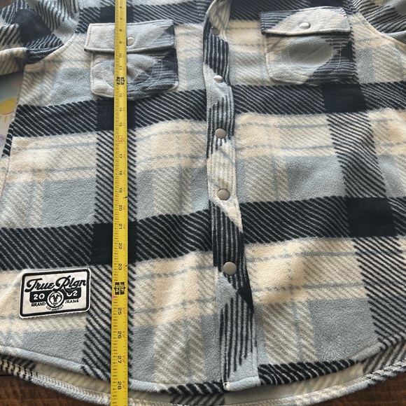 Medium True Religion fleece button down - Picture 6 of 6